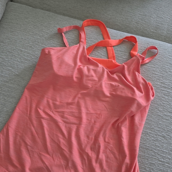 Danskin Orange & Black Cross Back Athletic Dri-fit Tank Tops Size XS - Picture 8 of 8